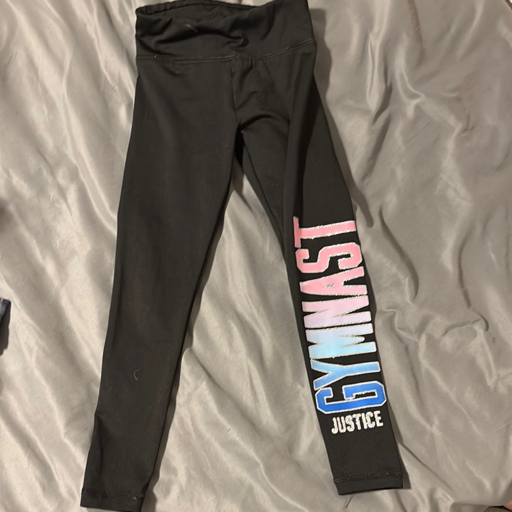 Justice Black Gymnast Leggings for Kids